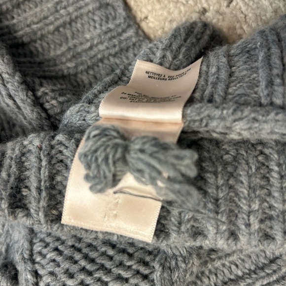 Anthropologie O/S EUC “Sleeping on Snow” wool rabbit hair blend poncho-oversized - Picture 8 of 14